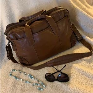 *SOLD* Large Leather Laptop Bag